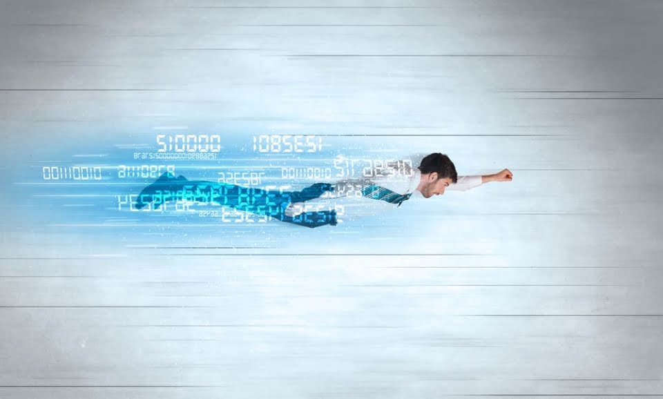 Hombre volando, Azul, Datos