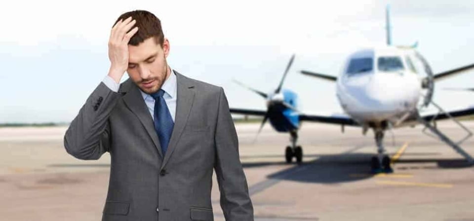 Geschäftsreise mit Hürden