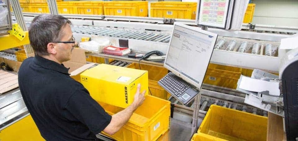 Kaeser logistics process