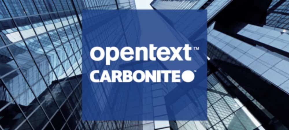 OpenText übernimmt Carbonite