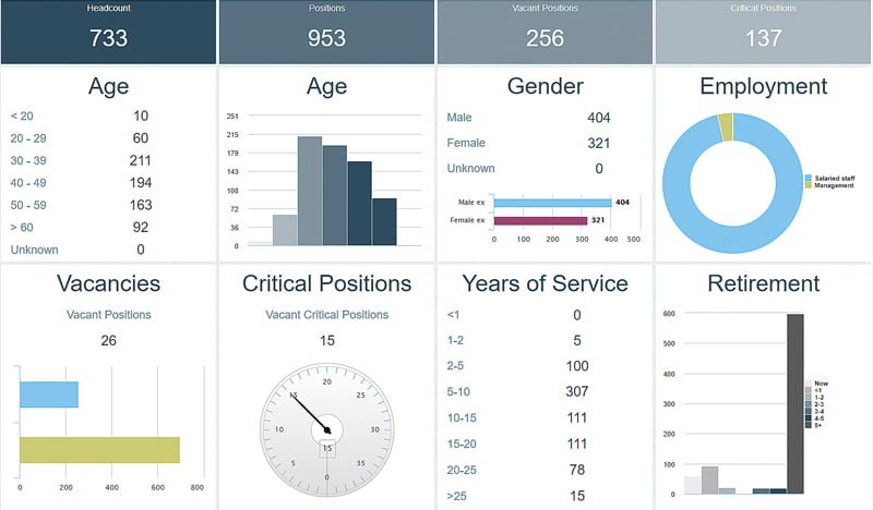 Dashboard SAP Success Factors Ingentis